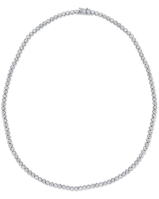Sabrina Designs Metallic 14K 7.00 Ct. Tw. Diamond Tennis Necklace
