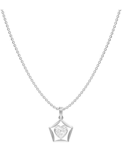 Lab Grown Diamonds Metallic 1.50 Ct. Tw. Lab-Grown Diamond Necklace