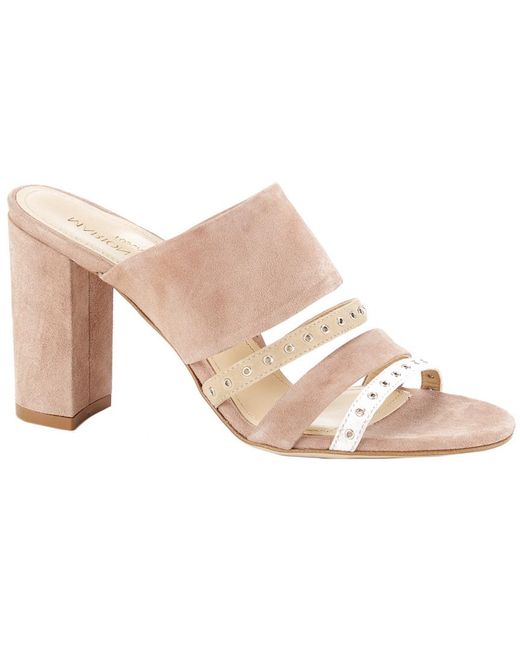 Marion Parke Pink Lenny Suede Mule