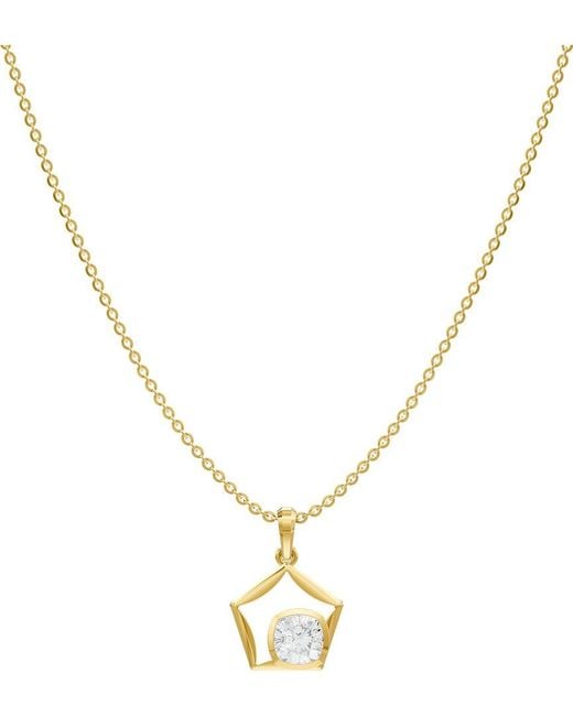 Lab Grown Diamonds Metallic 18K Over 1.50 Ct. Tw. Lab-Grown Diamond Necklace