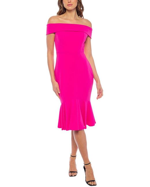 Marina Pink Midi Dress