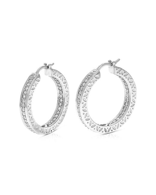 Amairah White 0.75 Ct. Tw. Lab-Grown Diamond Hoops