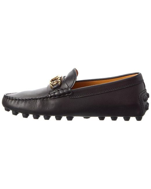 Tod's Black Leather Loafer