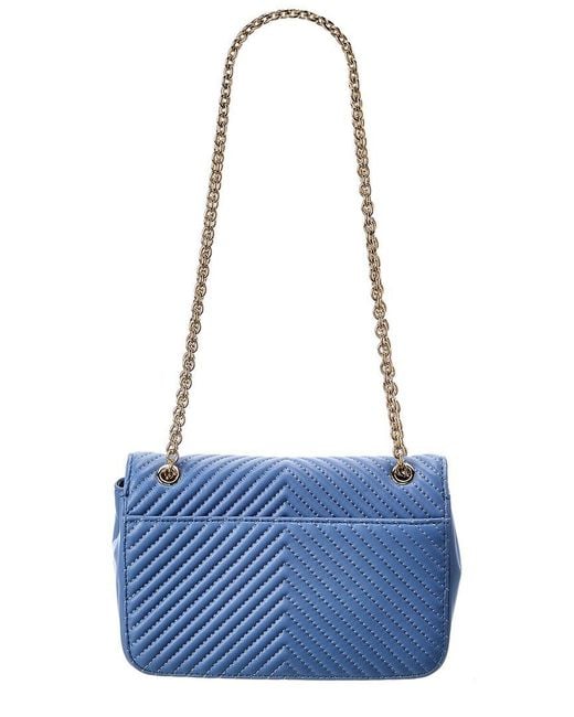 Furla Blue Pop Star Leather Micro Bag