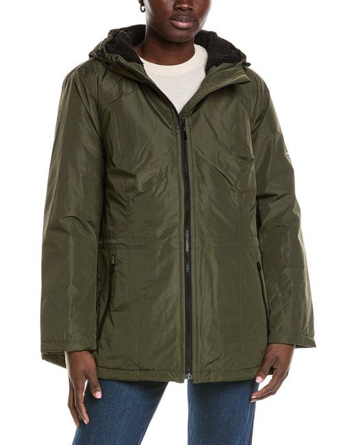 London Fog Green Medium Rain Coat