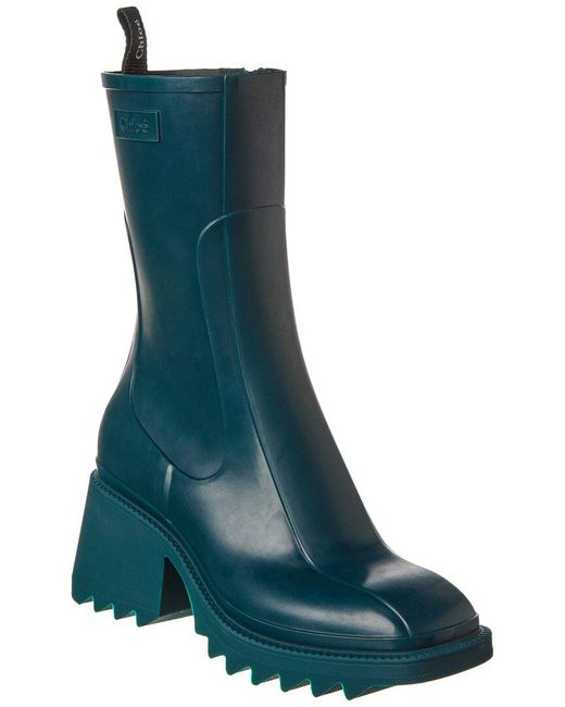 Chloé Blue Betty Rain Boot