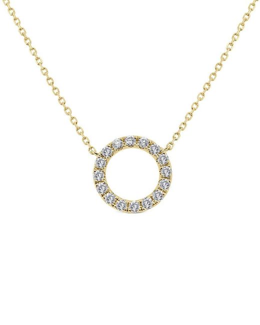 Sabrina Designs Metallic 14K 0.42 Ct. Tw. Diamond Circle Necklace