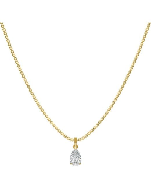 Lab Grown Diamonds Metallic 18K Over 1.00 Ct. Tw. Lab-Grown Diamond Necklace