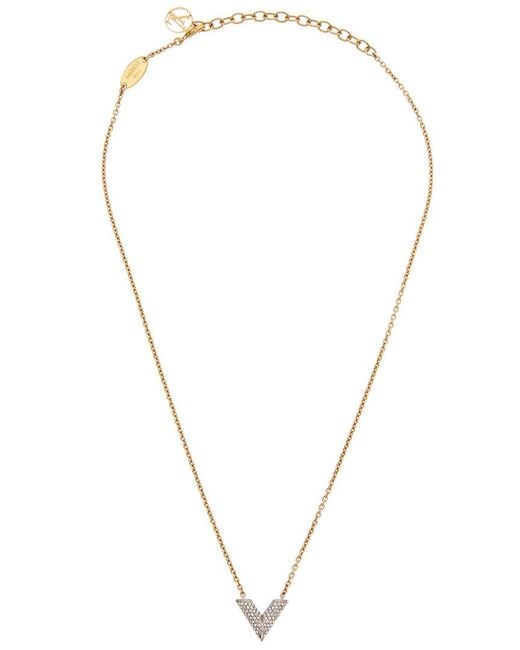 Essential v necklace Louis Vuitton Gold in gold and steel - 22232800