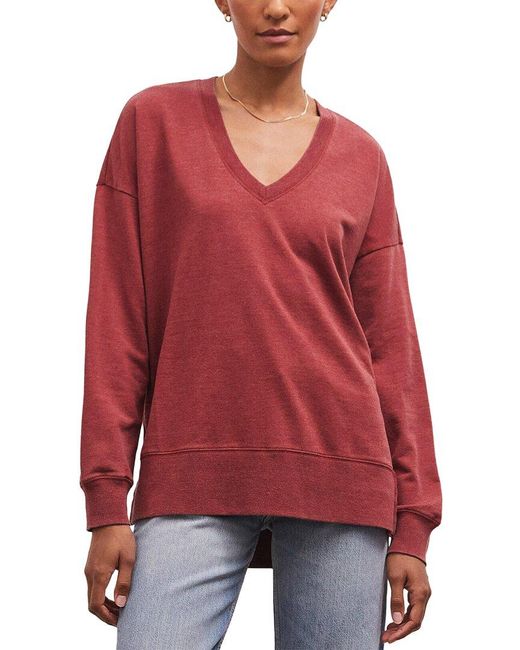Z Supply Red Modern Weekender Sweater