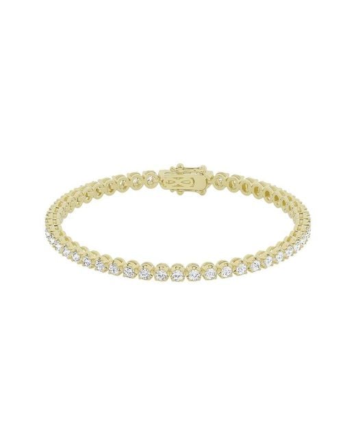 Lab Grown Diamonds Metallic 14K 3.00 Ct. Tw. Lab Grown Diamond Tennis Bracelet