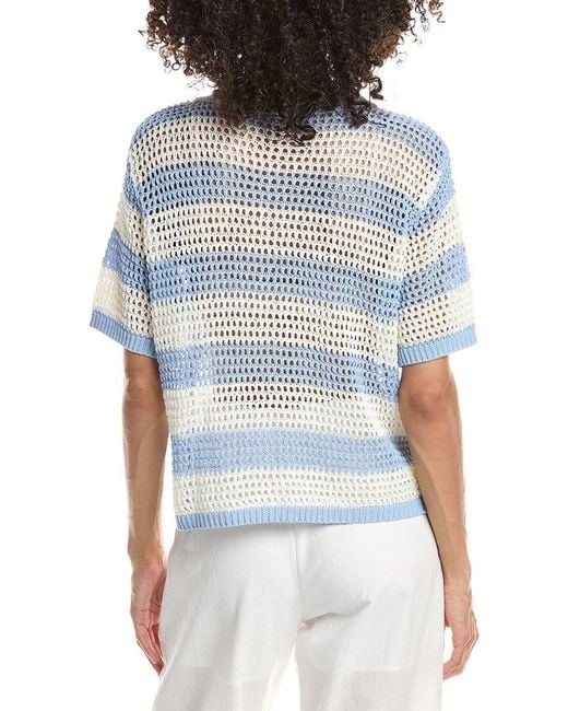 ANNA KAY Blue Devito Polo Cardigan