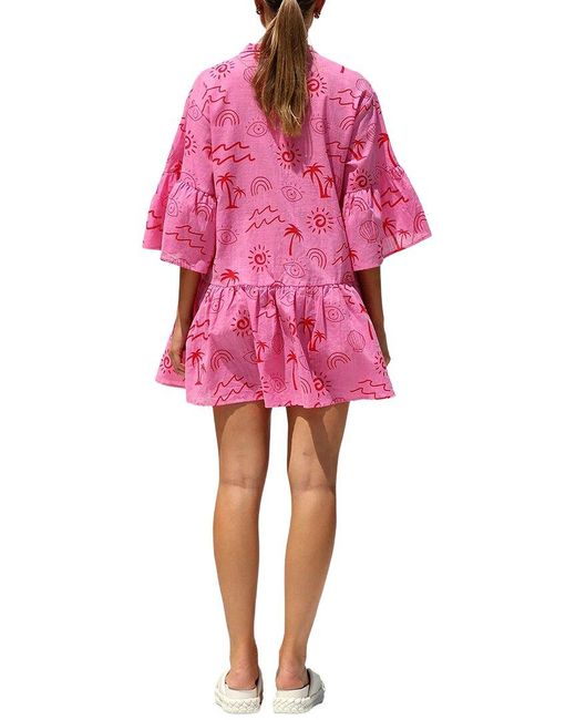 DELI S Pink Solid Mini Dress