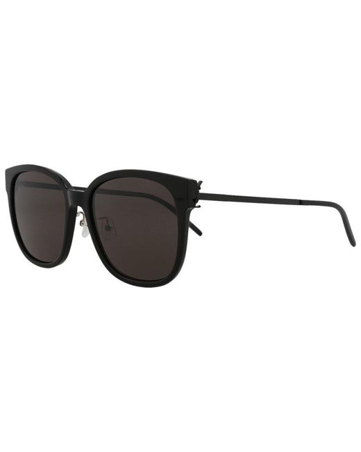 Saint Laurent Black Slm48Sck 57Mm Sunglasses