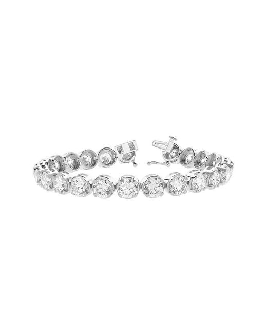 Lab Grown Diamonds White 14K 22.00 Ct. Tw. Lab-Grown Diamond Tennis Bracelet