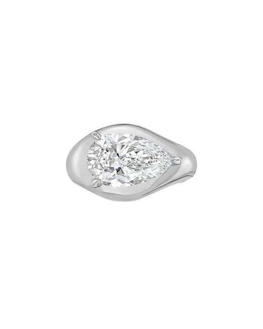 Diana M White Diana M. 14K 4.00 Ct. Tw. Lab-Grown Diamond Solitaire Ring