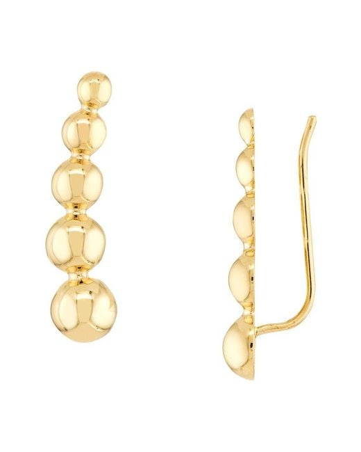 HAWLEY ST Metallic 14K Bead Earrings