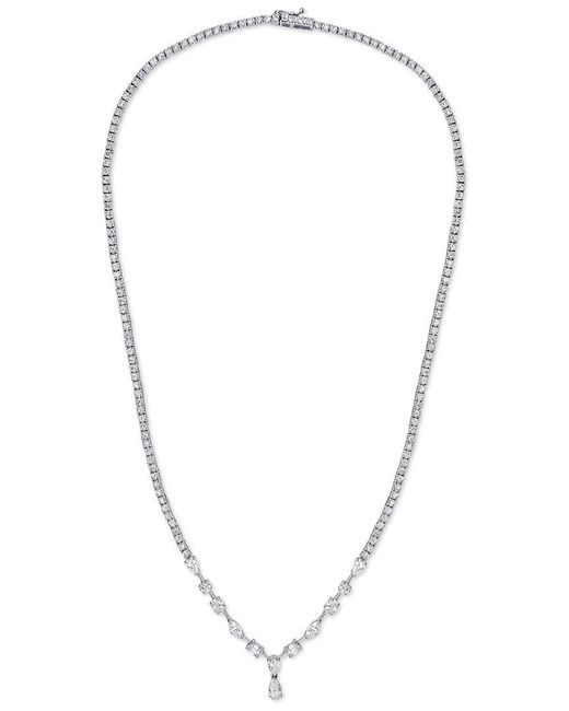 Sabrina Designs Multicolor 14K 6.05 Ct. Tw. Diamond Tennis Necklace