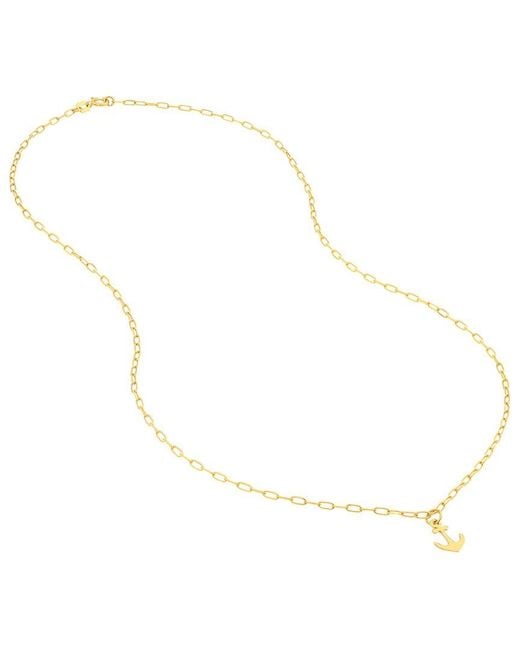 HAWLEY ST Metallic 14K Nautical Necklace