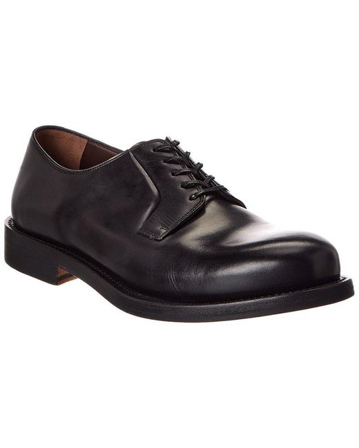 Ferragamo Black Marius Leather Oxford for men