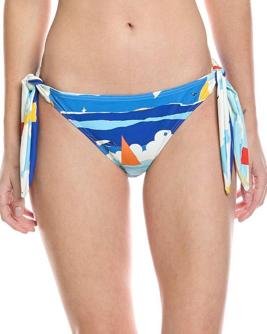 Kate Spade Blue Side Tie Bikini Bottom