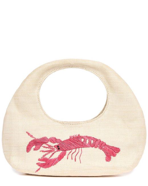 Poolside Pink The Lobster Bake Mini Straw Tote
