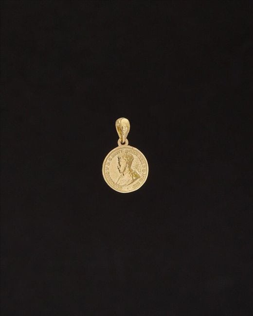 Italian Gold Black 14k Dragon Reversible Pendant