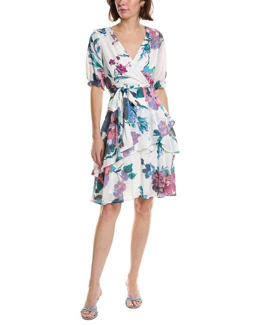 Tahari Blue Mini Dress