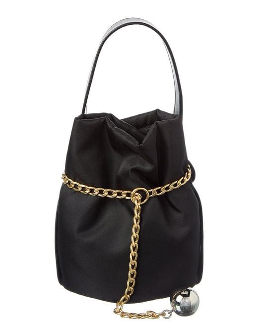 Prada Black Petit Sac Noir Mini Re-Nylon & Leather Bucket Bag