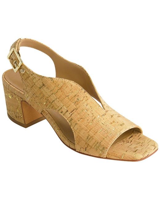 Bernardo Metallic Bedford Leather Sandal