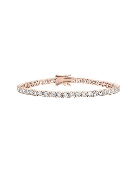 Rachel Glauber White 14K Rose Vermeil Cz Bracelet