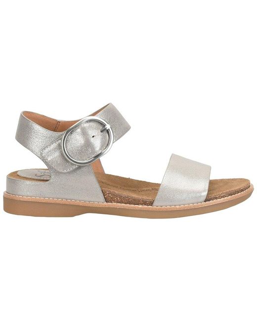 Söfft White Bali Leather Sandal