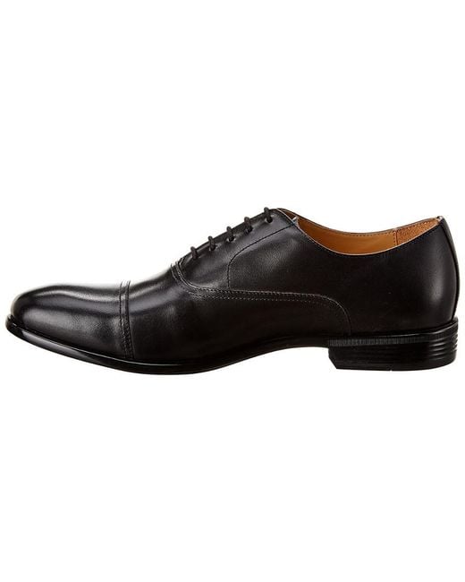 Warfield & Grand Black Moore Leather Oxford for men