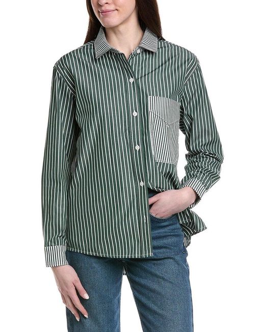 Hudson Green Oversized Button Down Shirt