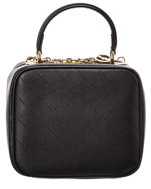 Gucci Black Blondie Top Handle Leather Shoulder Bag