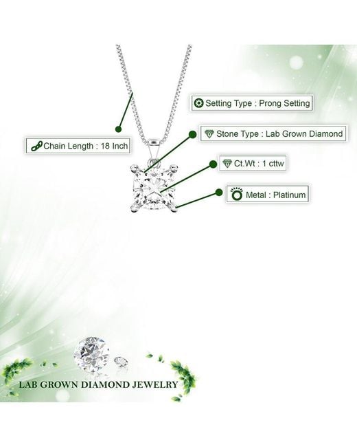 Amairah White 14K 1.00 Ct. Tw. Lab-Grown Diamond Necklace