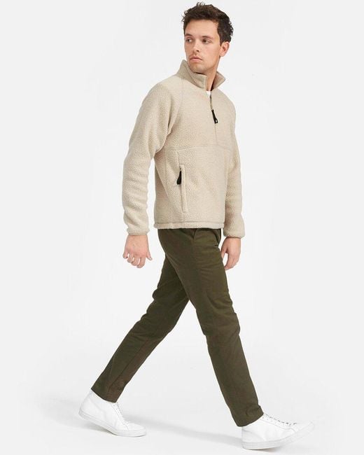 Everlane Natural The Renew Fleece 1/2-Zip Pullover for men