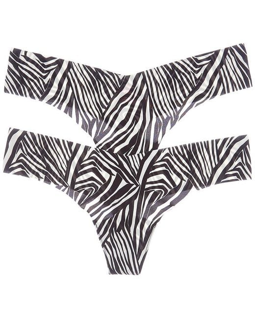 Commando White Set Of 2 Classic Print Thong