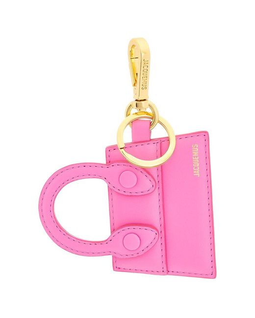 Jacquemus Pink Le Porte-cles Chiquito Leather Key Charm