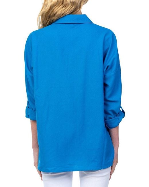 Tolani Blue Kennedy Shirt