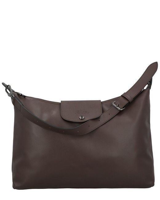 Longchamp Brown Le Pliage Xtra Xl Leather Hobo Bag