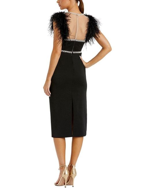 Mac Duggal Black Midi Dress