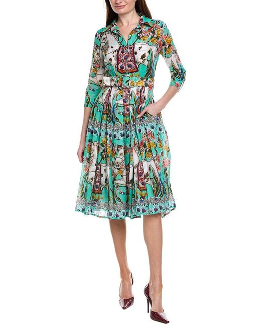 Samantha Sung Green Audrey Shirtdress
