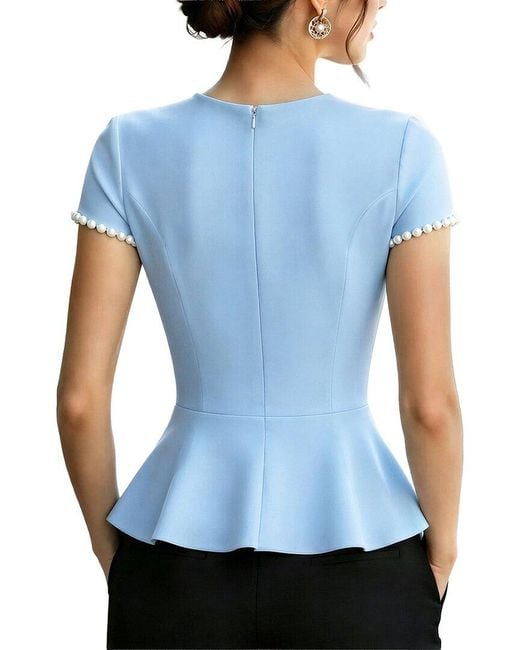 VERA DOLINI Blue Top