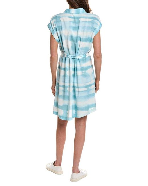 Ichi Blue Vianca Shirtdress