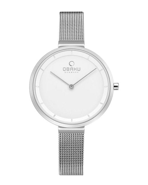 Obaku White Classic Watch