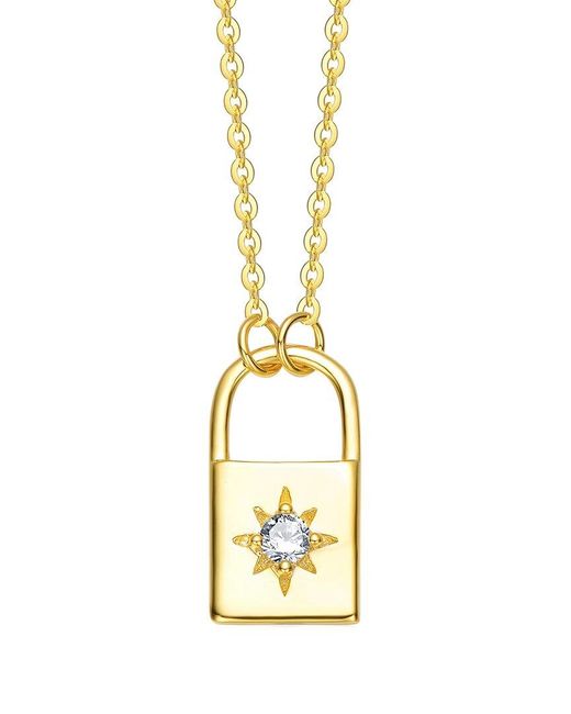 Genevive Jewelry Metallic Pendant Necklace