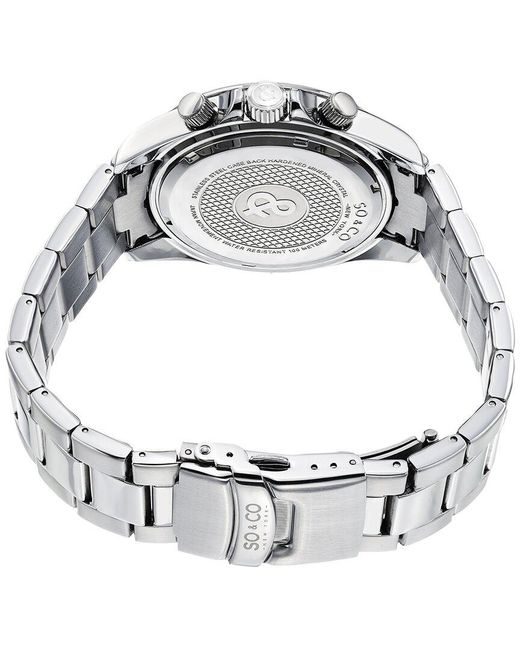 SO & CO Gray Tribeca Watch for men