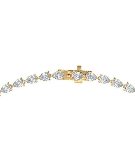 Sabrina Designs Lab Grown Diamonds White 14K 12.39 Ct. Tw. Lab-Grown Diamond Tennis Necklace