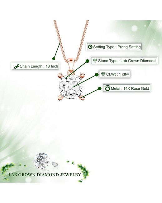 Amairah Metallic 14K 1.00 Ct. Tw. Lab-Grown Diamond Necklace